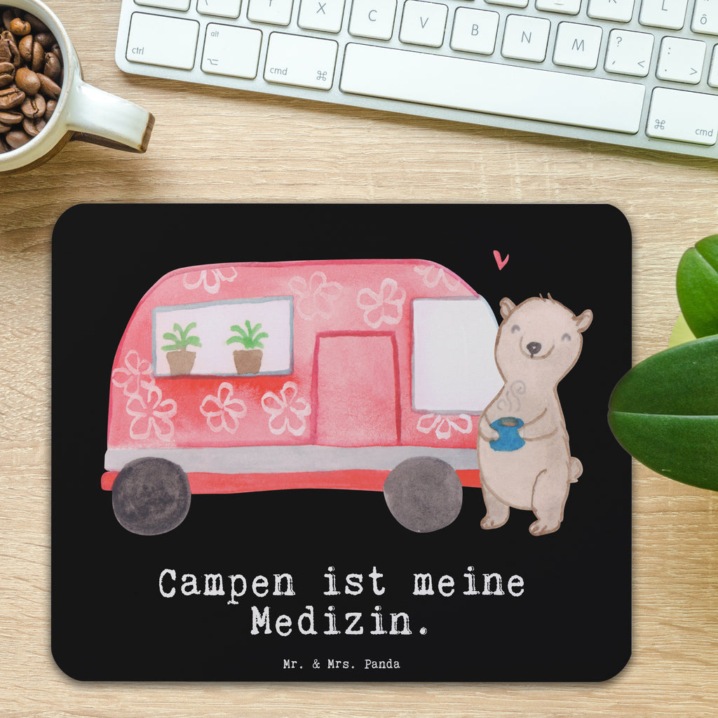 Mauspad Bär Camper Medizin Mousepad, Computer zubehör, Büroausstattung, PC Zubehör, Arbeitszimmer, Mauspad, Einzigartiges Mauspad, Designer Mauspad, Geschenk, Sport, Sportart, Hobby, Schenken, Danke, Dankeschön, Auszeichnung, Gewinn, Sportler, Camper, Campen, Zelten, Campingplatz, Wohnmobil, Roadtrip, Urlaub