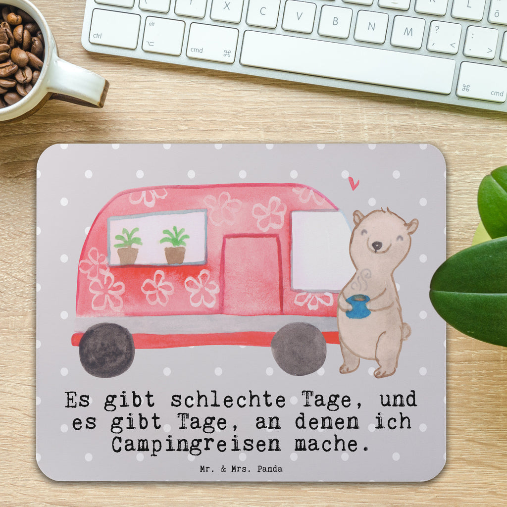Mauspad Bär Camper Tage Mousepad, Computer zubehör, Büroausstattung, PC Zubehör, Arbeitszimmer, Mauspad, Einzigartiges Mauspad, Designer Mauspad, Geschenk, Sport, Sportart, Hobby, Schenken, Danke, Dankeschön, Auszeichnung, Gewinn, Sportler, Camper, Campen, Zelten, Campingplatz, Wohnmobil, Roadtrip, Urlaub