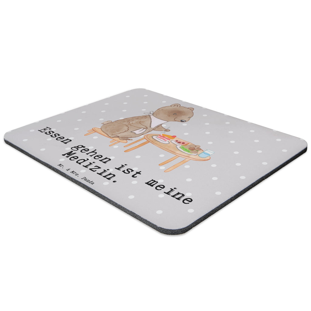 Mauspad Bär Essen gehen Medizin Mousepad, Computer zubehör, Büroausstattung, PC Zubehör, Arbeitszimmer, Mauspad, Einzigartiges Mauspad, Designer Mauspad, Geschenk, Sport, Sportart, Hobby, Schenken, Danke, Dankeschön, Auszeichnung, Gewinn, Sportler, Essen gehen, Essen, Restaurant, Restaurantbesuch, Köstlichkeiten