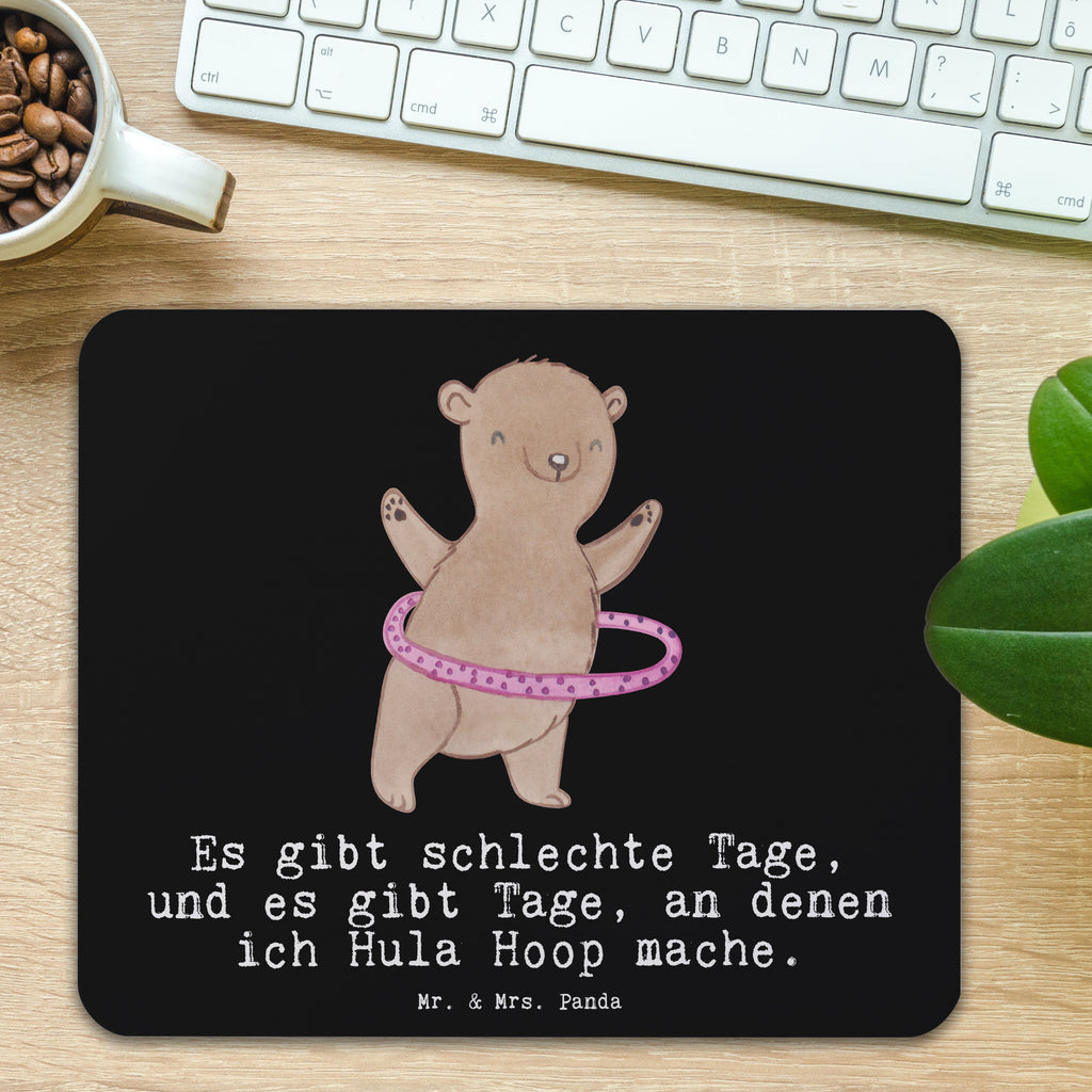 Mauspad Bär Hula Hoop Tage Mousepad, Computer zubehör, Büroausstattung, PC Zubehör, Arbeitszimmer, Mauspad, Einzigartiges Mauspad, Designer Mauspad, Geschenk, Sport, Sportart, Hobby, Schenken, Danke, Dankeschön, Auszeichnung, Gewinn, Sportler, Hula Hoop, Fitness, Training