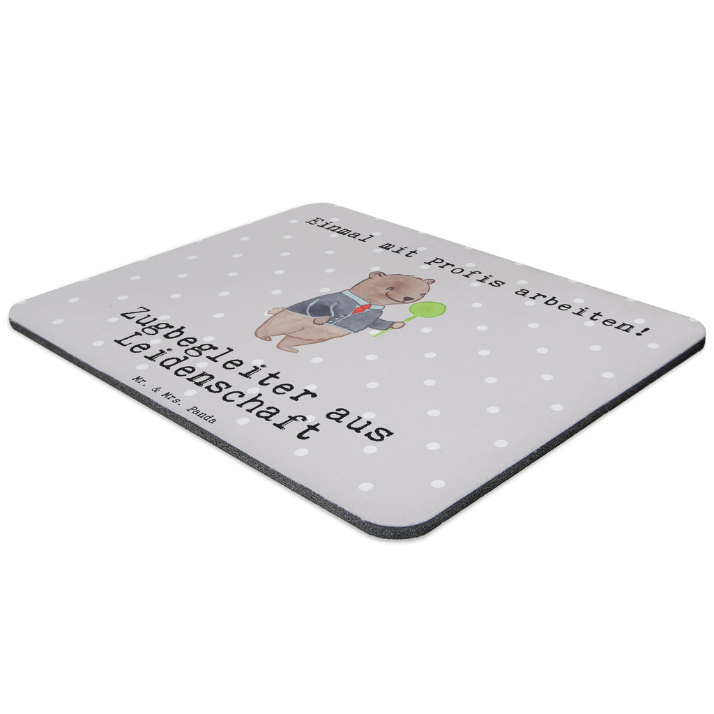 Mauspad Zugbegleiter aus Leidenschaft Mousepad, Computer zubehör, Büroausstattung, PC Zubehör, Arbeitszimmer, Mauspad, Einzigartiges Mauspad, Designer Mauspad, Beruf, Ausbildung, Jubiläum, Abschied, Rente, Kollege, Kollegin, Geschenk, Schenken, Arbeitskollege, Mitarbeiter, Firma, Danke, Dankeschön