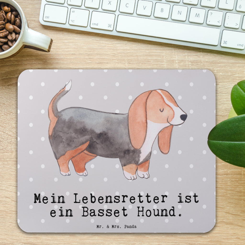 Mauspad Basset Hound Lebensretter Mousepad, Computer zubehör, Büroausstattung, PC Zubehör, Arbeitszimmer, Mauspad, Einzigartiges Mauspad, Designer Mauspad, Hund, Hunderasse, Rassehund, Hundebesitzer, Geschenk, Tierfreund, Schenken, Welpe, Basset Hound, Basset