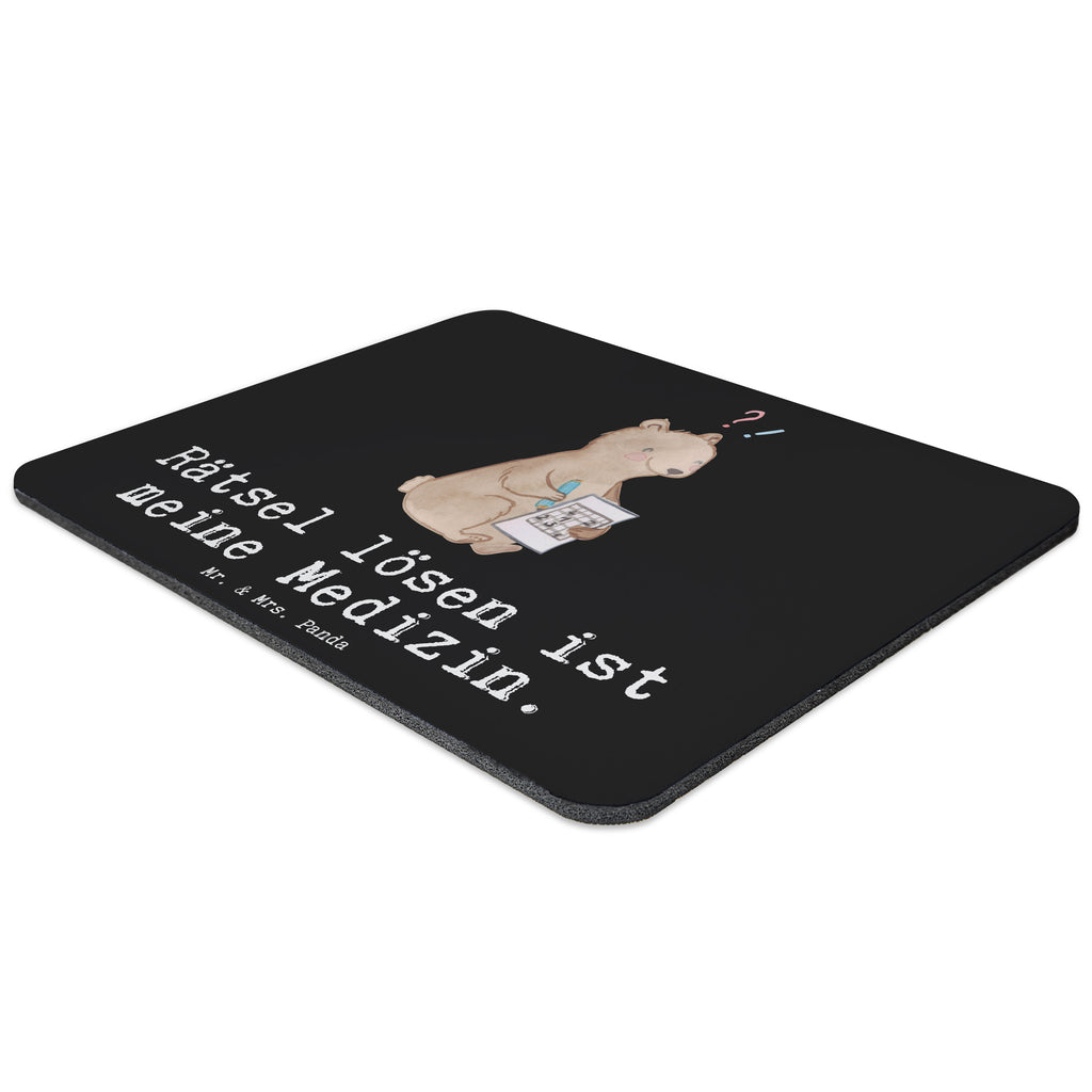 Mauspad Bär Rätsel lösen Medizin Mousepad, Computer zubehör, Büroausstattung, PC Zubehör, Arbeitszimmer, Mauspad, Einzigartiges Mauspad, Designer Mauspad, Geschenk, Sport, Sportart, Hobby, Schenken, Danke, Dankeschön, Auszeichnung, Gewinn, Sportler, Rätsel lösen, Kreuzworträtsel lösen, Knobeln, Gedächtnistraining, Gedächtnissport