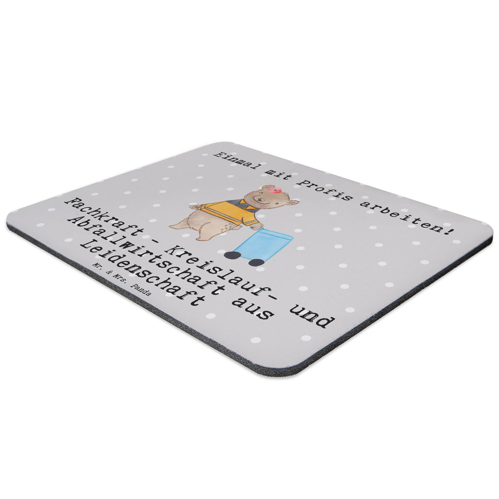 Mauspad Fachkraft - Kreislauf- und Abfallwirtschaft aus Leidenschaft Mousepad, Computer zubehör, Büroausstattung, PC Zubehör, Arbeitszimmer, Mauspad, Einzigartiges Mauspad, Designer Mauspad, Beruf, Ausbildung, Jubiläum, Abschied, Rente, Kollege, Kollegin, Geschenk, Schenken, Arbeitskollege, Mitarbeiter, Firma, Danke, Dankeschön, Müllwerker, Fachkraft Kreislauf- und Abfallwirtschaft, Müllentsorger, Kehrichtmann, Müllmann, Müllfahrer