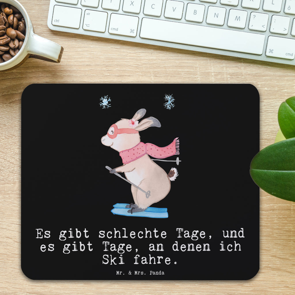 Mauspad Bär Skifahren Tage Mousepad, Computer zubehör, Büroausstattung, PC Zubehör, Arbeitszimmer, Mauspad, Einzigartiges Mauspad, Designer Mauspad, Geschenk, Sport, Sportart, Hobby, Schenken, Danke, Dankeschön, Auszeichnung, Gewinn, Sportler, Ski fahren, Skifahren, Skisport, Skiwettbewerb, Skirennen