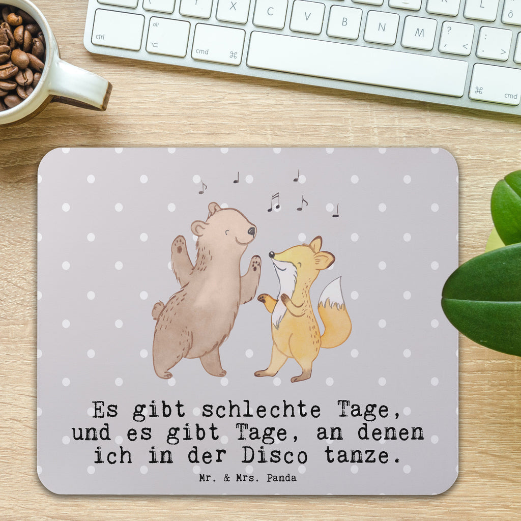 Mauspad Bär & Fuchs Disco Tage Disco, Clubs, Tanzen, Feiern, Clubbing, Tanzstimmung, Nachtclub Mousepad, Computer zubehör, Büroausstattung, PC Zubehör, Arbeitszimmer, Mauspad, Einzigartiges Mauspad, Designer Mauspad  Geschenk, Sport, Sportart, Hobby, Schenken, Danke, Dankeschön, Auszeichnung, Gewinn, Sportler