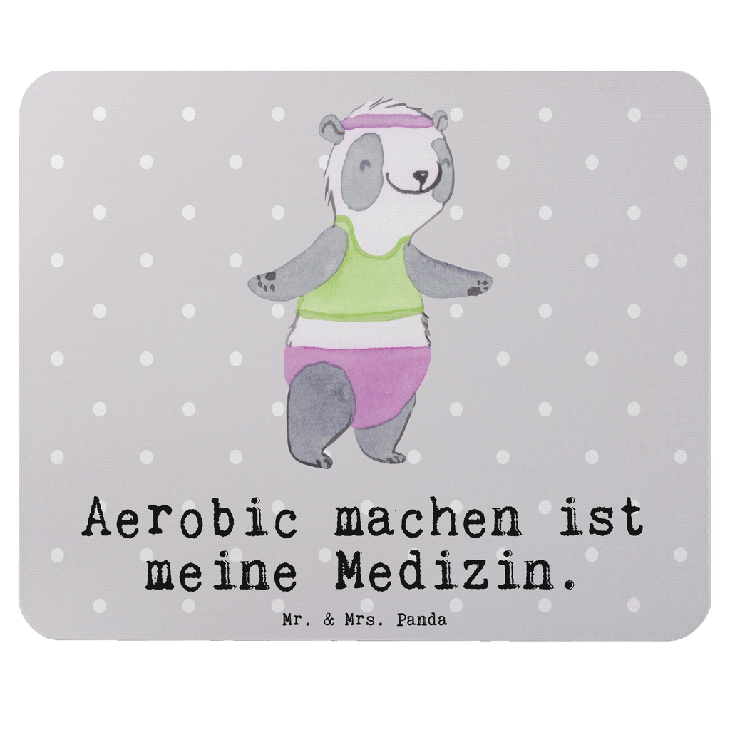 Mauspad Panda Aerobic Medizin Mousepad, Computer zubehör, Büroausstattung, PC Zubehör, Arbeitszimmer, Mauspad, Einzigartiges Mauspad, Designer Mauspad, Geschenk, Sport, Sportart, Hobby, Schenken, Danke, Dankeschön, Auszeichnung, Gewinn, Sportler, Aerobic, Aerobic Fitness, Fitnessstudio