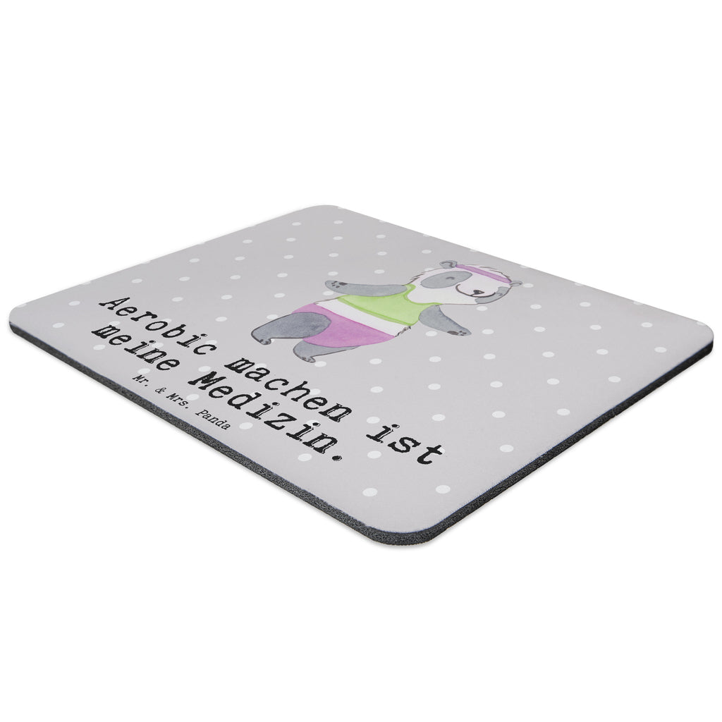 Mauspad Panda Aerobic Medizin Mousepad, Computer zubehör, Büroausstattung, PC Zubehör, Arbeitszimmer, Mauspad, Einzigartiges Mauspad, Designer Mauspad, Geschenk, Sport, Sportart, Hobby, Schenken, Danke, Dankeschön, Auszeichnung, Gewinn, Sportler, Aerobic, Aerobic Fitness, Fitnessstudio