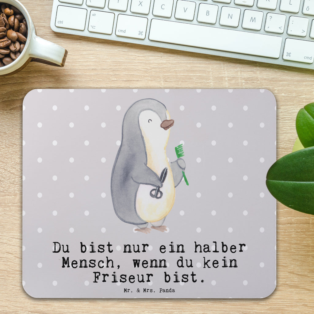 Mauspad Friseur mit Herz Mousepad, Computer zubehör, Büroausstattung, PC Zubehör, Arbeitszimmer, Mauspad, Einzigartiges Mauspad, Designer Mauspad, Beruf, Ausbildung, Jubiläum, Abschied, Rente, Kollege, Kollegin, Geschenk, Schenken, Arbeitskollege, Mitarbeiter, Firma, Danke, Dankeschön, Frisör, Haarstylist, Frisörbesuch, Friseursalon, Barbier, Coiffeur, Eröffnung Friseur