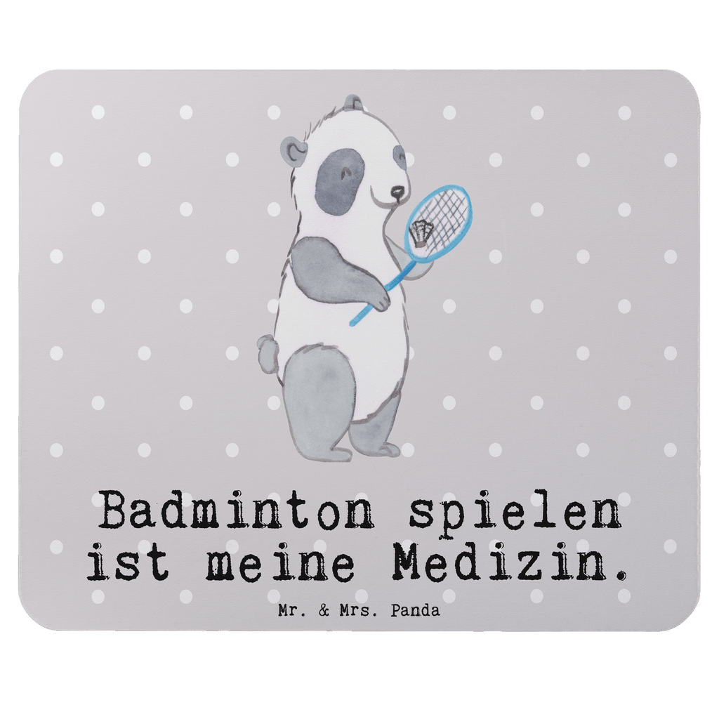 Mauspad Panda Badminton  Medizin Mousepad, Computer zubehör, Büroausstattung, PC Zubehör, Arbeitszimmer, Mauspad, Einzigartiges Mauspad, Designer Mauspad, Geschenk, Sport, Sportart, Hobby, Schenken, Danke, Dankeschön, Auszeichnung, Gewinn, Sportler, Badminton, Badminton spielen