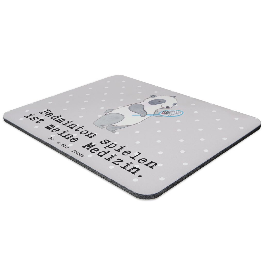 Mauspad Panda Badminton  Medizin Mousepad, Computer zubehör, Büroausstattung, PC Zubehör, Arbeitszimmer, Mauspad, Einzigartiges Mauspad, Designer Mauspad, Geschenk, Sport, Sportart, Hobby, Schenken, Danke, Dankeschön, Auszeichnung, Gewinn, Sportler, Badminton, Badminton spielen