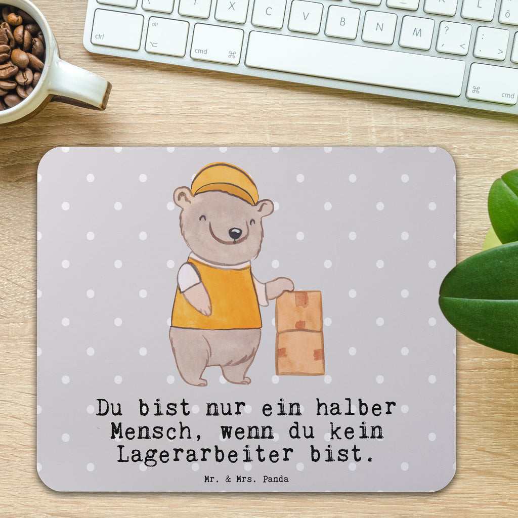 Mauspad Lagerarbeiter mit Herz Mousepad, Computer zubehör, Büroausstattung, PC Zubehör, Arbeitszimmer, Mauspad, Einzigartiges Mauspad, Designer Mauspad, Beruf, Ausbildung, Jubiläum, Abschied, Rente, Kollege, Kollegin, Geschenk, Schenken, Arbeitskollege, Mitarbeiter, Firma, Danke, Dankeschön, Lagerarbeiter, Fachlagerist, Lagerist, Lagerverwalter