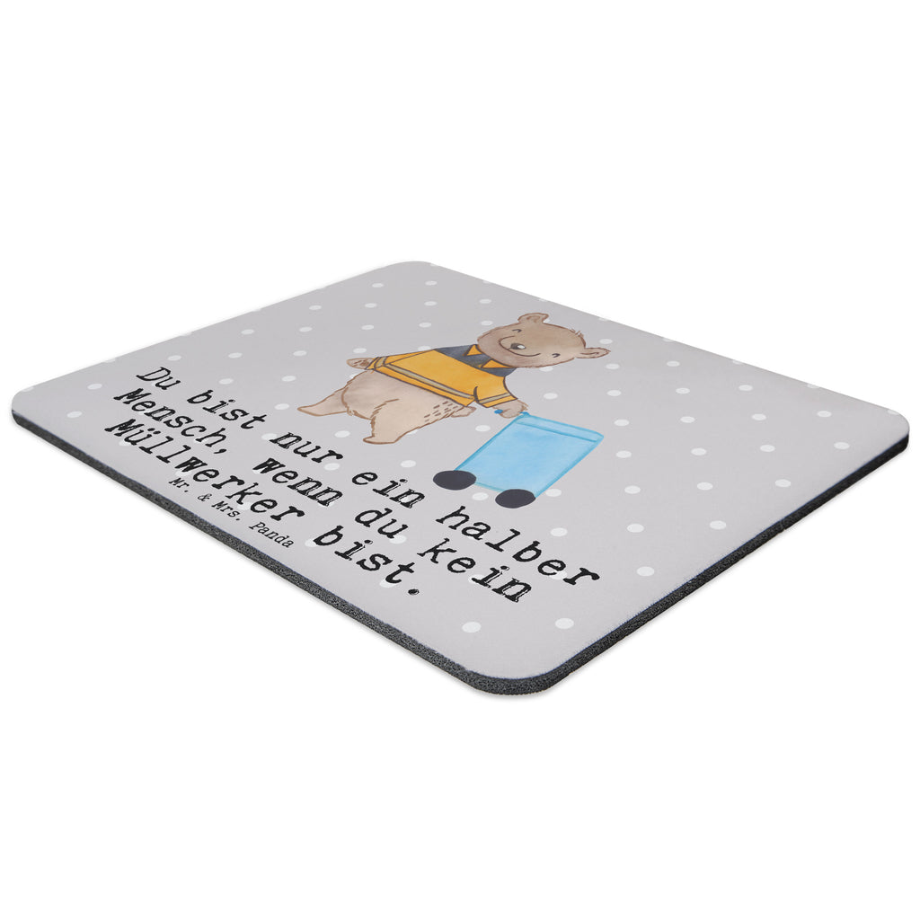 Mauspad Müllwerker mit Herz Mousepad, Computer zubehör, Büroausstattung, PC Zubehör, Arbeitszimmer, Mauspad, Einzigartiges Mauspad, Designer Mauspad, Beruf, Ausbildung, Jubiläum, Abschied, Rente, Kollege, Kollegin, Geschenk, Schenken, Arbeitskollege, Mitarbeiter, Firma, Danke, Dankeschön, Müllwerker, Fachkraft Kreislauf- und Abfallwirtschaft, Müllentsorger, Kehrichtmann, Müllmann, Müllfahrer
