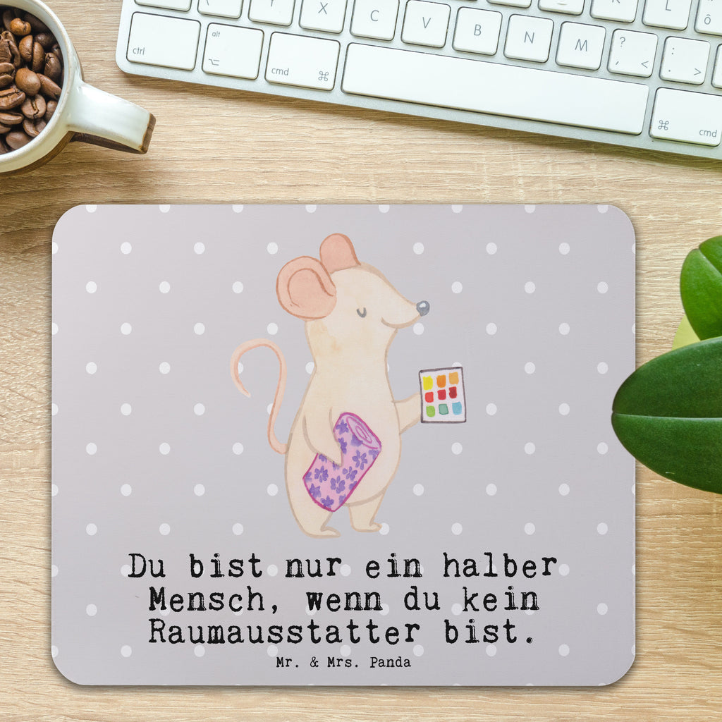 Mauspad Raumausstatter mit Herz Mousepad, Computer zubehör, Büroausstattung, PC Zubehör, Arbeitszimmer, Mauspad, Einzigartiges Mauspad, Designer Mauspad, Beruf, Ausbildung, Jubiläum, Abschied, Rente, Kollege, Kollegin, Geschenk, Schenken, Arbeitskollege, Mitarbeiter, Firma, Danke, Dankeschön