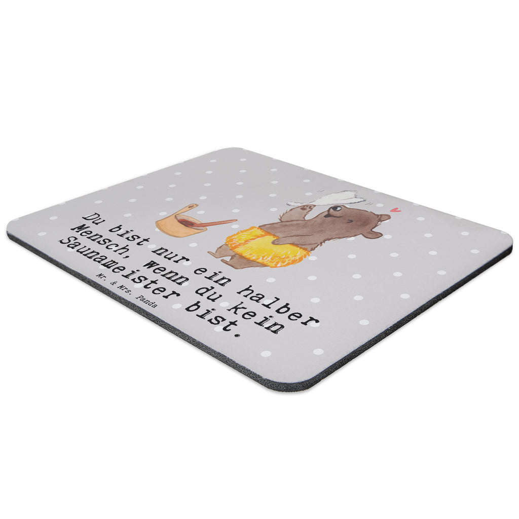 Mauspad Saunameister mit Herz Mousepad, Computer zubehör, Büroausstattung, PC Zubehör, Arbeitszimmer, Mauspad, Einzigartiges Mauspad, Designer Mauspad, Beruf, Ausbildung, Jubiläum, Abschied, Rente, Kollege, Kollegin, Geschenk, Schenken, Arbeitskollege, Mitarbeiter, Firma, Danke, Dankeschön