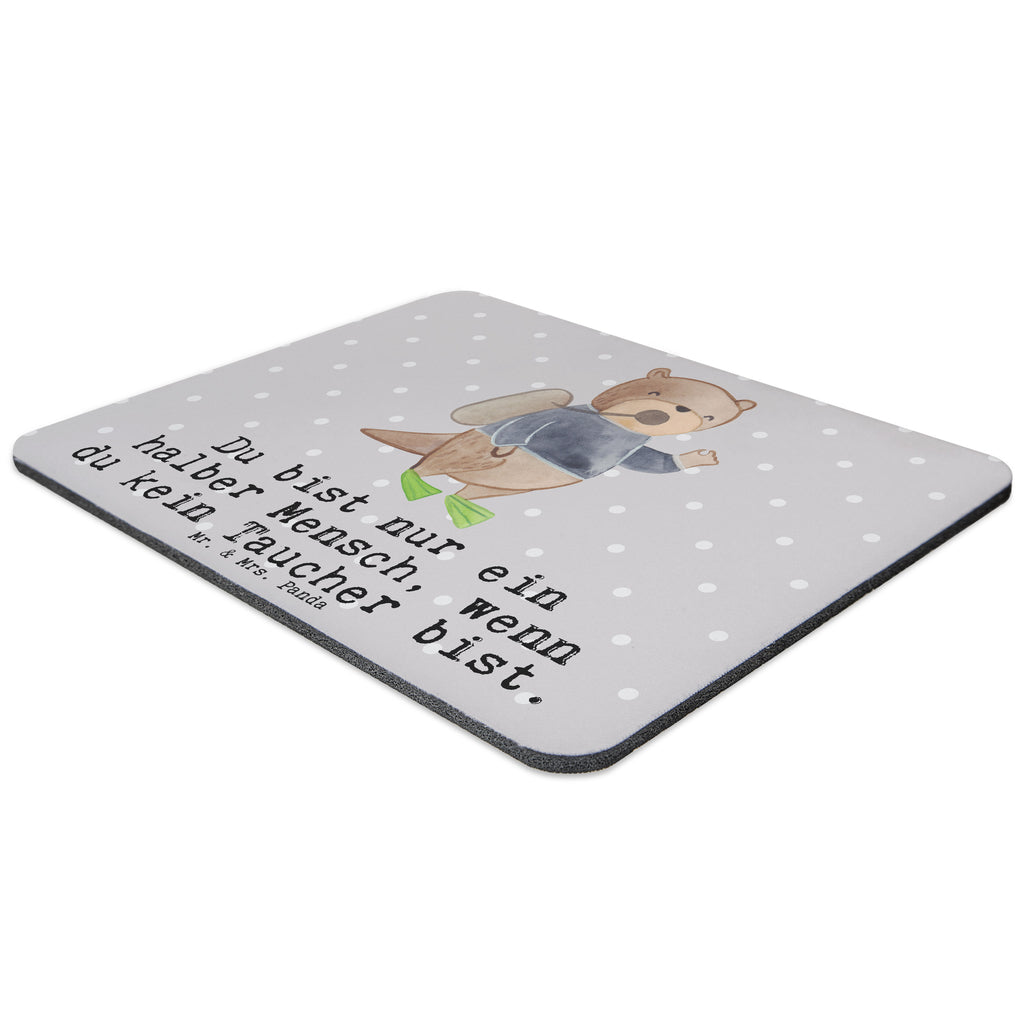 Mauspad Taucher mit Herz Mousepad, Computer zubehör, Büroausstattung, PC Zubehör, Arbeitszimmer, Mauspad, Einzigartiges Mauspad, Designer Mauspad, Beruf, Ausbildung, Jubiläum, Abschied, Rente, Kollege, Kollegin, Geschenk, Schenken, Arbeitskollege, Mitarbeiter, Firma, Danke, Dankeschön