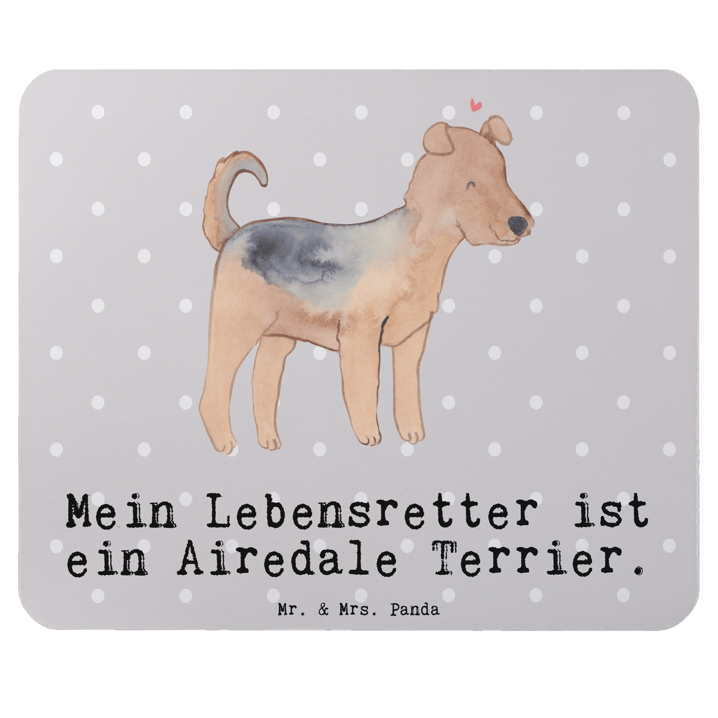 Mauspad Airedale Terrier Lebensretter Mousepad, Computer zubehör, Büroausstattung, PC Zubehör, Arbeitszimmer, Mauspad, Einzigartiges Mauspad, Designer Mauspad, Hund, Hunderasse, Rassehund, Hundebesitzer, Geschenk, Tierfreund, Schenken, Welpe