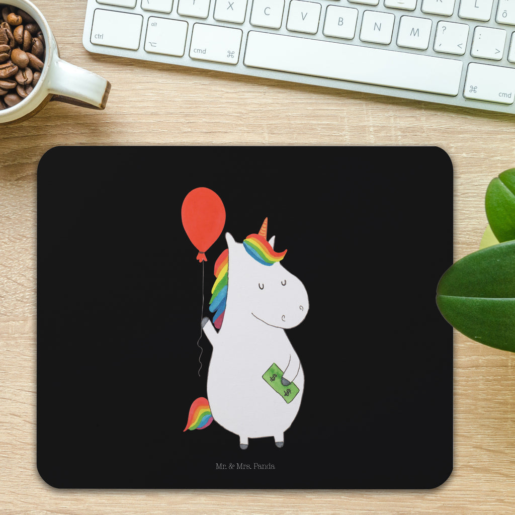 Mauspad Einhorn Luftballon Mousepad, Computer zubehör, Büroausstattung, PC Zubehör, Arbeitszimmer, Mauspad, Einzigartiges Mauspad, Designer Mauspad, Einhorn, Einhörner, Einhorn Deko, Pegasus, Unicorn, Luftballon, Geld, Lebenslust, Freude, Geschenk, Freundin