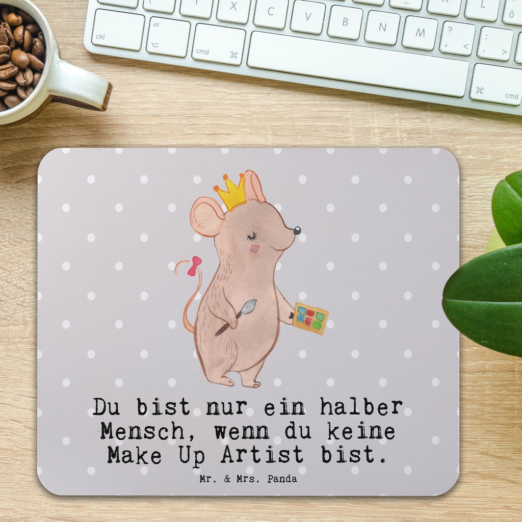 Mauspad Make Up Artist mit Herz Mousepad, Computer zubehör, Büroausstattung, PC Zubehör, Arbeitszimmer, Mauspad, Einzigartiges Mauspad, Designer Mauspad, Beruf, Ausbildung, Jubiläum, Abschied, Rente, Kollege, Kollegin, Geschenk, Schenken, Arbeitskollege, Mitarbeiter, Firma, Danke, Dankeschön, Kosmetiker, Make Up Artist, Maskenbildner, Visagist, Beauty Salon, Kosmetikstudio, Eröffnung