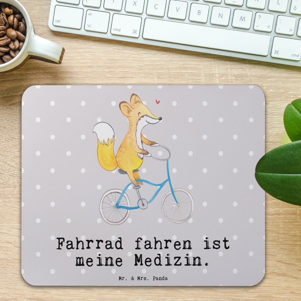 Mauspad Fuchs Fahrrad fahren Medizin Mousepad, Computer zubehör, Büroausstattung, PC Zubehör, Arbeitszimmer, Mauspad, Einzigartiges Mauspad, Designer Mauspad, Geschenk, Sport, Sportart, Hobby, Schenken, Danke, Dankeschön, Auszeichnung, Gewinn, Sportler, Fahrrad fahren, Radeln, Trekking, Mountainbiking, Radsport