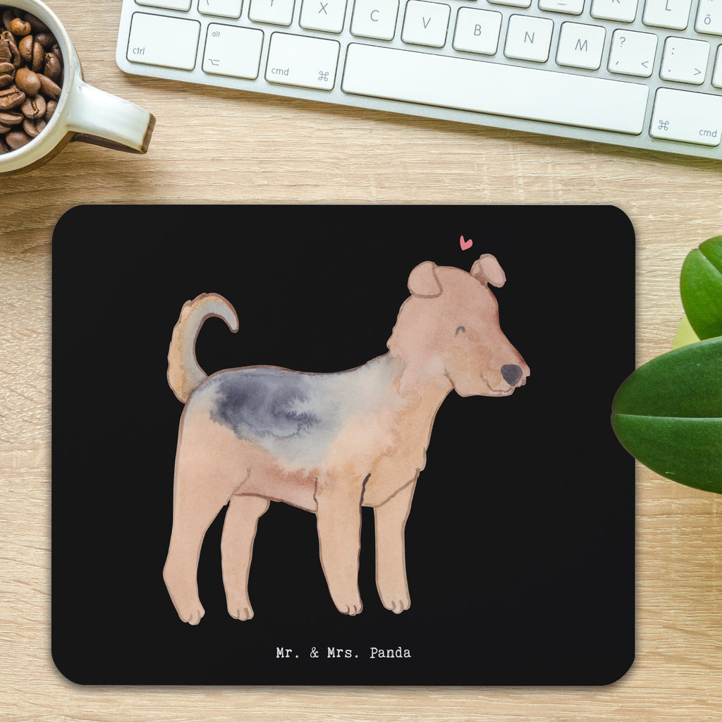 Mauspad Airedale Terrier Lebensretter Mousepad, Computer zubehör, Büroausstattung, PC Zubehör, Arbeitszimmer, Mauspad, Einzigartiges Mauspad, Designer Mauspad, Hund, Hunderasse, Rassehund, Hundebesitzer, Geschenk, Tierfreund, Schenken, Welpe