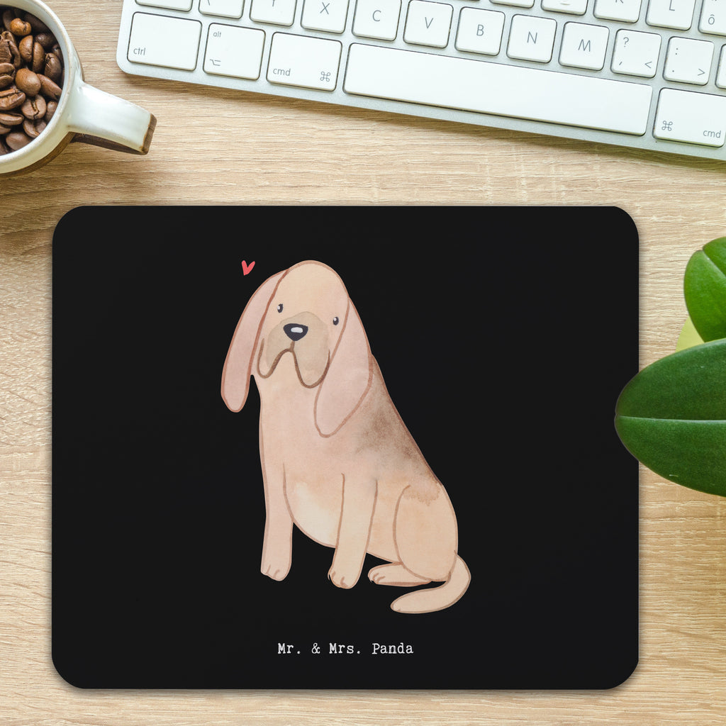 Mauspad Bloodhound Moment Mousepad, Computer zubehör, Büroausstattung, PC Zubehör, Arbeitszimmer, Mauspad, Einzigartiges Mauspad, Designer Mauspad, Hund, Hunderasse, Rassehund, Hundebesitzer, Geschenk, Tierfreund, Schenken, Welpe, Bluthund, Bloodhound, St. Hubertushund, Chien de Saint Hubert