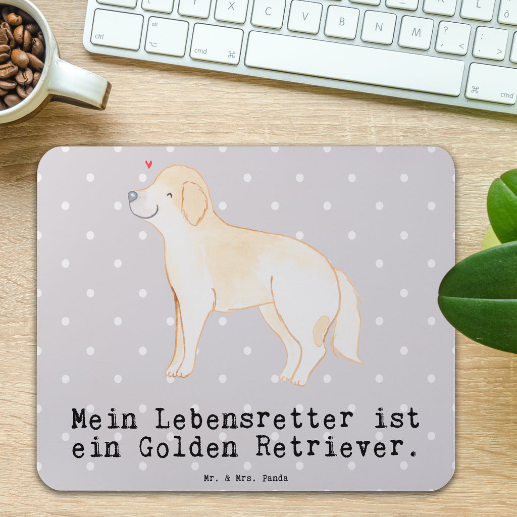 Mauspad Golden Retriever Lebensretter Mousepad, Computer zubehör, Büroausstattung, PC Zubehör, Arbeitszimmer, Mauspad, Einzigartiges Mauspad, Designer Mauspad, Hund, Hunderasse, Rassehund, Hundebesitzer, Geschenk, Tierfreund, Schenken, Welpe, Golden Retriever, Goldie Hund