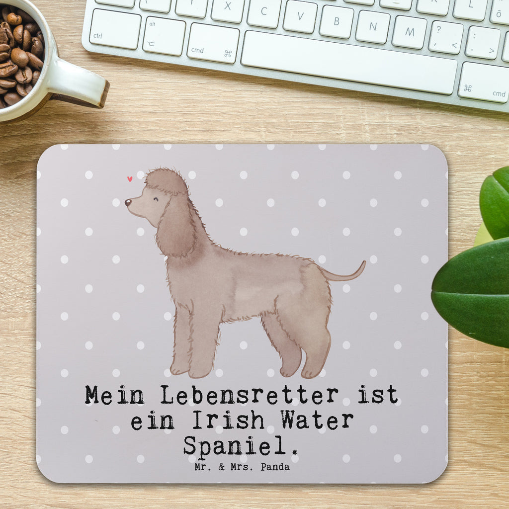 Mauspad Irish Water Spaniel Lebensretter Mousepad, Computer zubehör, Büroausstattung, PC Zubehör, Arbeitszimmer, Mauspad, Einzigartiges Mauspad, Designer Mauspad, Hund, Hunderasse, Rassehund, Hundebesitzer, Geschenk, Tierfreund, Schenken, Welpe, Irish Water Spaniel, Jagdhund