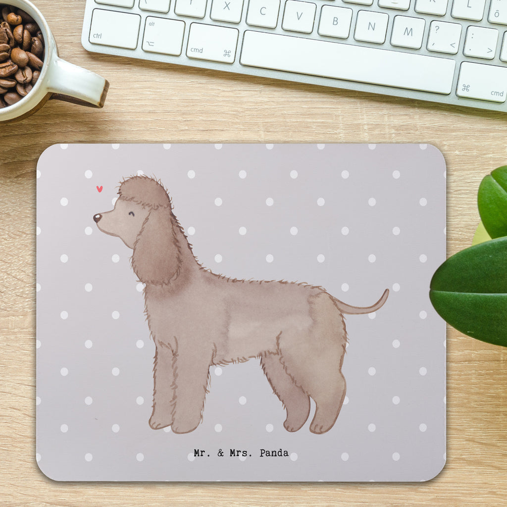 Mauspad Irish Water Spaniel Lebensretter Mousepad, Computer zubehör, Büroausstattung, PC Zubehör, Arbeitszimmer, Mauspad, Einzigartiges Mauspad, Designer Mauspad, Hund, Hunderasse, Rassehund, Hundebesitzer, Geschenk, Tierfreund, Schenken, Welpe, Irish Water Spaniel, Jagdhund