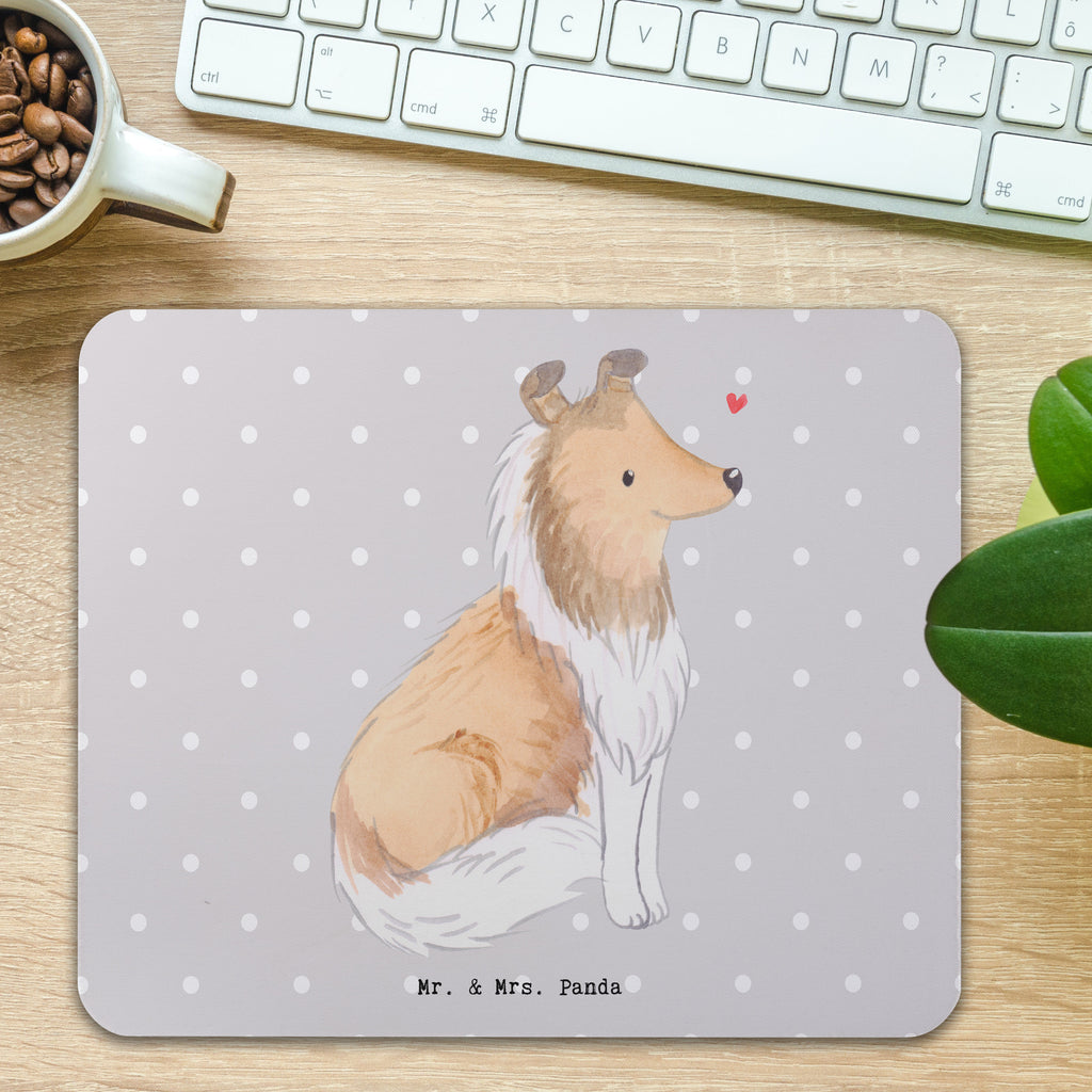 Mauspad Langhaar Collie Lebensretter Mousepad, Computer zubehör, Büroausstattung, PC Zubehör, Arbeitszimmer, Mauspad, Einzigartiges Mauspad, Designer Mauspad, Hund, Hunderasse, Rassehund, Hundebesitzer, Geschenk, Tierfreund, Schenken, Welpe, Langhaar Collie, britischer Hütehund