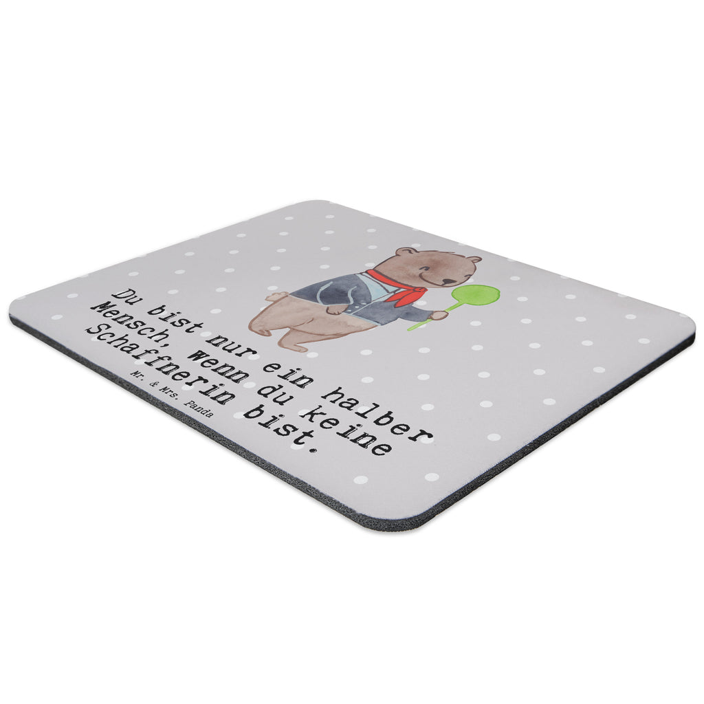 Mauspad Schaffnerin mit Herz Mousepad, Computer zubehör, Büroausstattung, PC Zubehör, Arbeitszimmer, Mauspad, Einzigartiges Mauspad, Designer Mauspad, Beruf, Ausbildung, Jubiläum, Abschied, Rente, Kollege, Kollegin, Geschenk, Schenken, Arbeitskollege, Mitarbeiter, Firma, Danke, Dankeschön