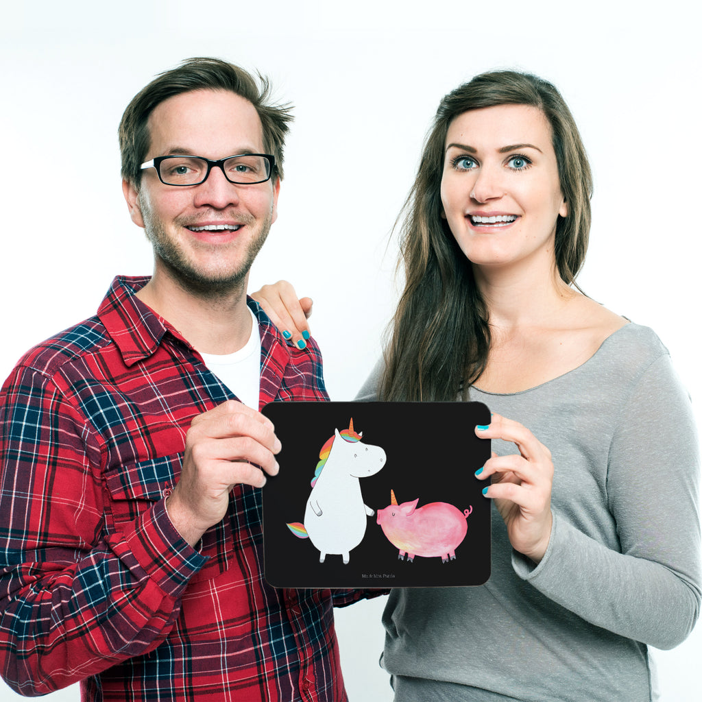 Mauspad Einhorn + Schweinhorn Mousepad, Computer zubehör, Büroausstattung, PC Zubehör, Arbeitszimmer, Mauspad, Einzigartiges Mauspad, Designer Mauspad, Einhorn, Einhörner, Einhorn Deko, Pegasus, Unicorn, Freundschaft, Schweinhorn, Schwein, Freundin, Schweinchen