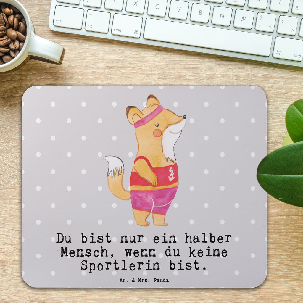 Mauspad Sportlerin mit Herz Mousepad, Computer zubehör, Büroausstattung, PC Zubehör, Arbeitszimmer, Mauspad, Einzigartiges Mauspad, Designer Mauspad, Beruf, Ausbildung, Jubiläum, Abschied, Rente, Kollege, Kollegin, Geschenk, Schenken, Arbeitskollege, Mitarbeiter, Firma, Danke, Dankeschön