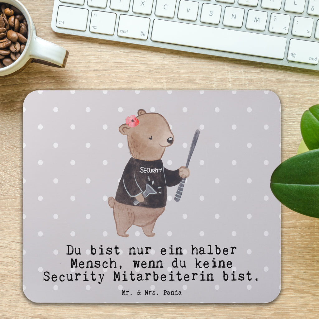 Mauspad Security Mitarbeiterin mit Herz Mousepad, Computer zubehör, Büroausstattung, PC Zubehör, Arbeitszimmer, Mauspad, Einzigartiges Mauspad, Designer Mauspad, Beruf, Ausbildung, Jubiläum, Abschied, Rente, Kollege, Kollegin, Geschenk, Schenken, Arbeitskollege, Mitarbeiter, Firma, Danke, Dankeschön