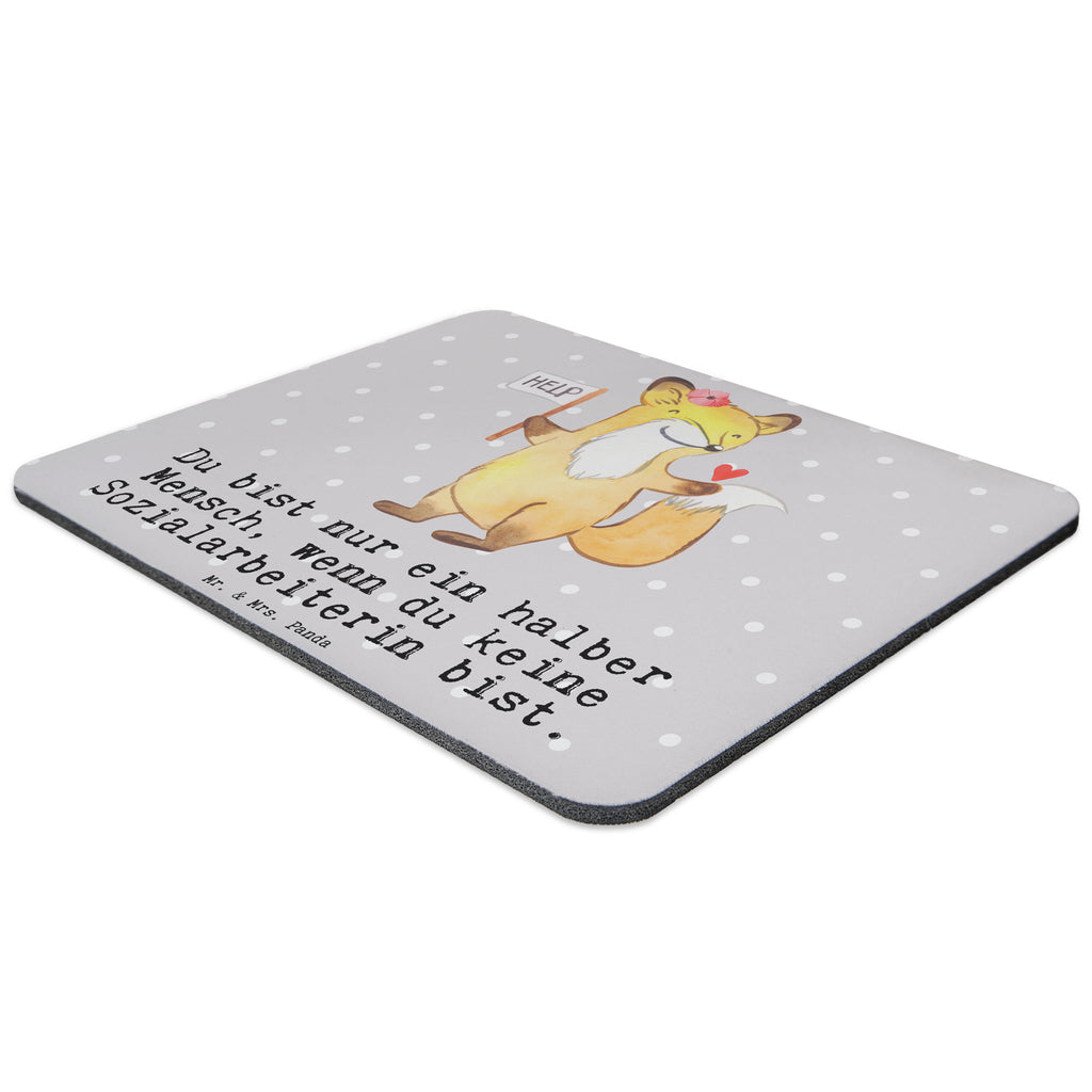 Mauspad Sozialarbeiterin mit Herz Mousepad, Computer zubehör, Büroausstattung, PC Zubehör, Arbeitszimmer, Mauspad, Einzigartiges Mauspad, Designer Mauspad, Beruf, Ausbildung, Jubiläum, Abschied, Rente, Kollege, Kollegin, Geschenk, Schenken, Arbeitskollege, Mitarbeiter, Firma, Danke, Dankeschön