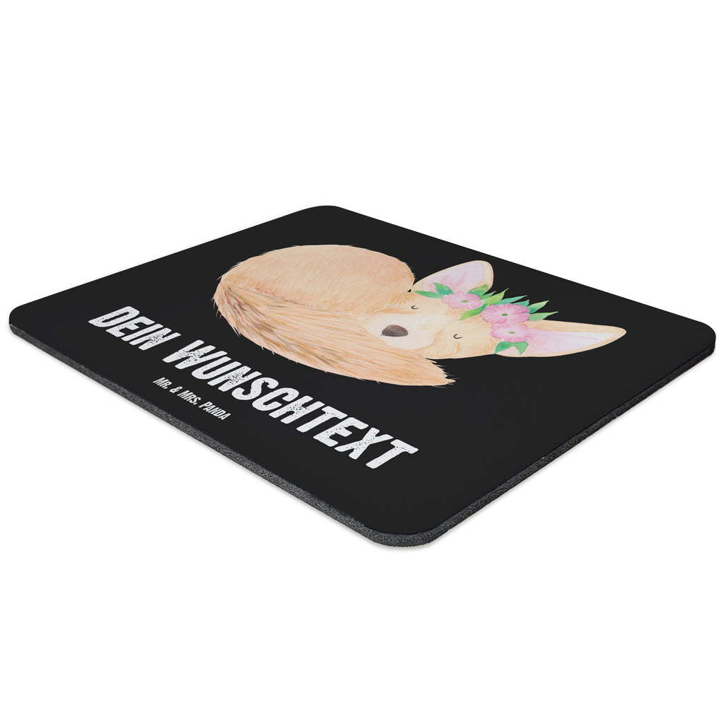 Personalisiertes Mauspad Wüstenfuchs Blumenkranz Personalisiertes Mousepad, Personalisiertes Mouse Pad, Personalisiertes Mauspad, Mauspad mit Namen, Mousepad mit Namen, Mauspad bedrucken, Mousepad bedrucken, Namensaufdruck, selbst bedrucken, Arbeitszimmer Geschenk, Büro Geschenk, Mouse Pad mit Namen, Selbst bedrucken, Individuelles Mauspad, Einzigartiges Mauspad, Mauspad mit Namen gestalten, Afrika, Wildtiere, Wüste, Wüstenfuchs, Blumen, Blumenkranz, Glücklich