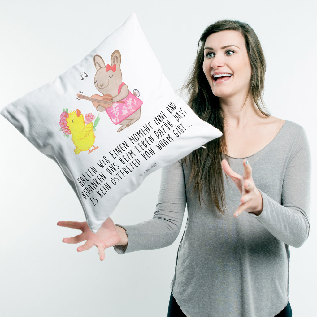 40x40 Kissen Ostern Frühlingsgefühle Kissenhülle, Kopfkissen, Sofakissen, Dekokissen, Motivkissen, Ostern, Osterhase, Ostergeschenke, Osternest, Osterdeko, Geschenk zu Ostern, Ostergrüße, Ostereier, Frühling, Frühlingsgefühle, Hase, Küken, Osterküken, Musik, Osterlieder