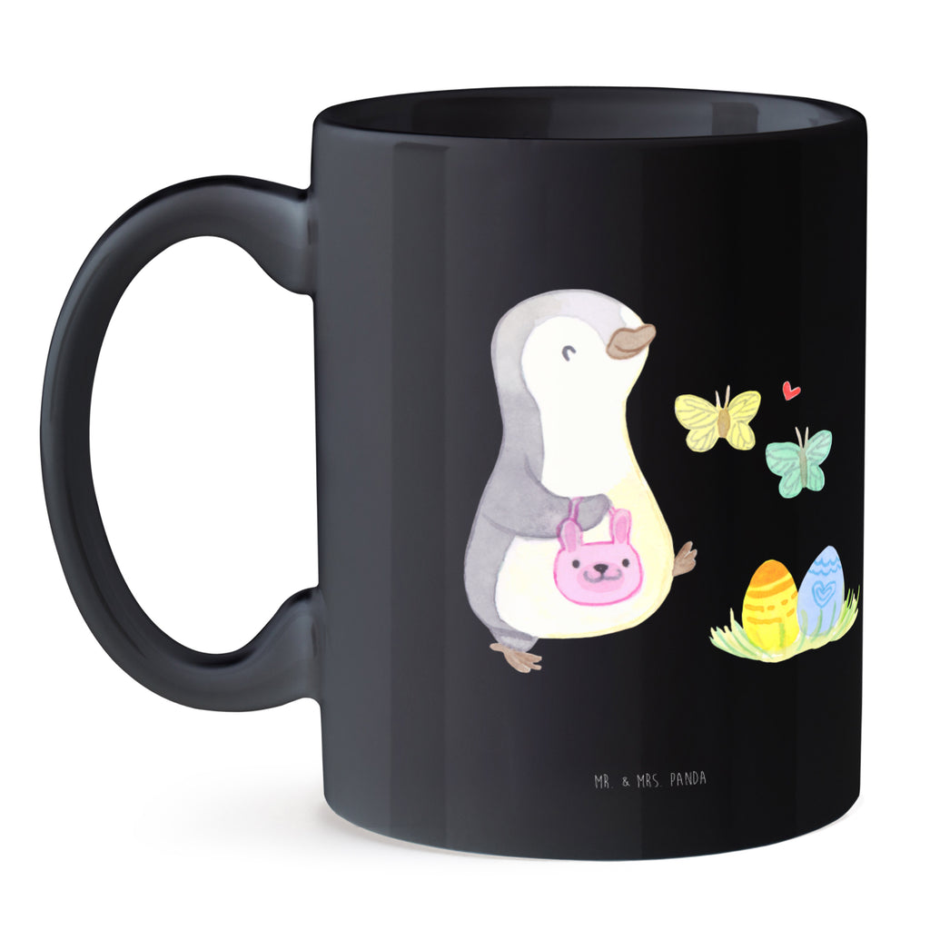 Tasse Pinguin Eiersuche  Becher, Kaffeetasse, Kaffeebecher, Tee, Frühstück, Büro  Ostern, Osterhase, Ostergeschenke, Osternest, Osterdeko, Geschenk zu Ostern