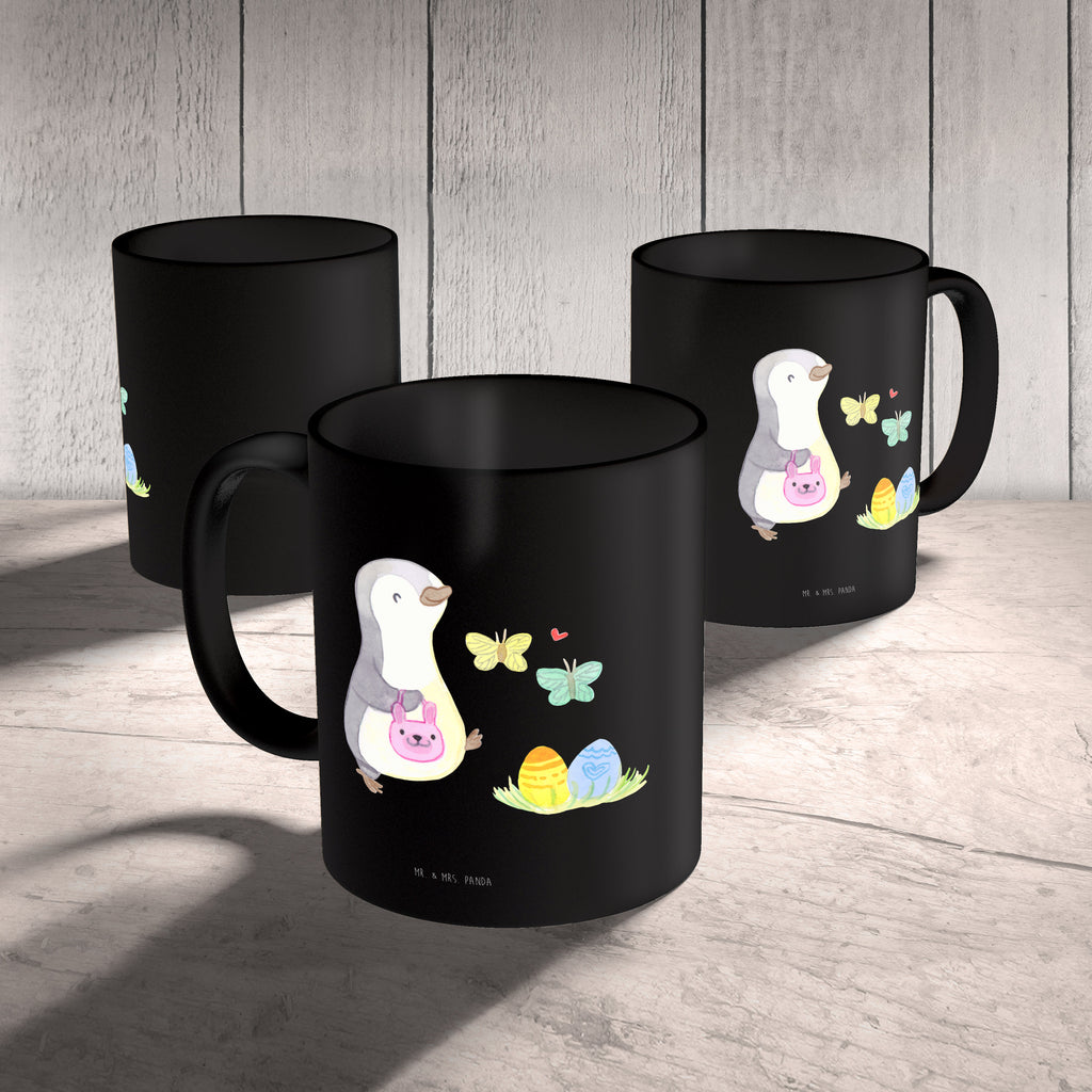 Tasse Pinguin Eiersuche  Becher, Kaffeetasse, Kaffeebecher, Tee, Frühstück, Büro  Ostern, Osterhase, Ostergeschenke, Osternest, Osterdeko, Geschenk zu Ostern