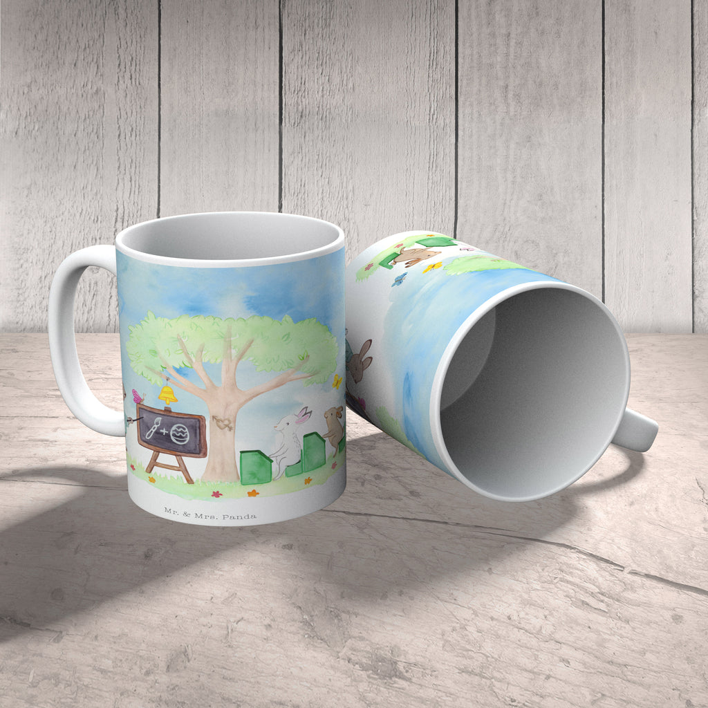 Tasse Hasenschule  Becher, Kaffeetasse, Kaffeebecher, Tee, Frühstück, Büro  Ostern, Osterhase, Ostergeschenke, Osternest, Osterdeko, Geschenk zu Ostern