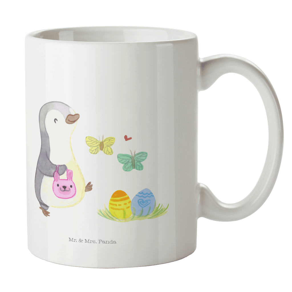Tasse Pinguin Eiersuche  Becher, Kaffeetasse, Kaffeebecher, Tee, Frühstück, Büro  Ostern, Osterhase, Ostergeschenke, Osternest, Osterdeko, Geschenk zu Ostern
