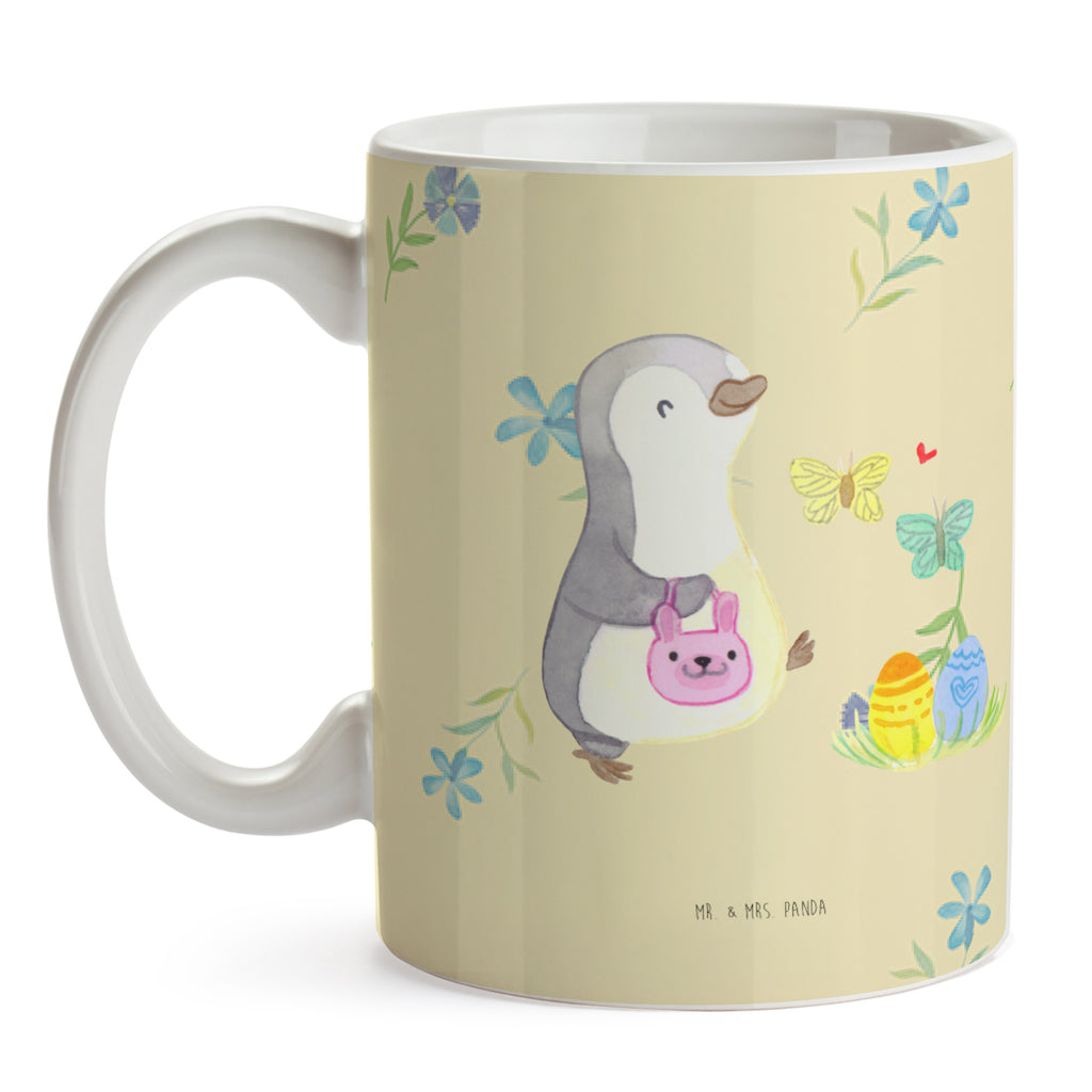 Tasse Pinguin Eiersuche  Becher, Kaffeetasse, Kaffeebecher, Tee, Frühstück, Büro  Ostern, Osterhase, Ostergeschenke, Osternest, Osterdeko, Geschenk zu Ostern