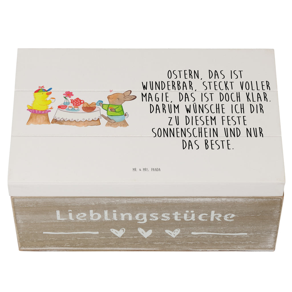 Holzkiste Ostern Frühstück Holzkiste, Kiste, Schatzkiste, Truhe, Schatulle, XXL, Erinnerungsbox, Erinnerungskiste, Dekokiste, Aufbewahrungsbox, Ostern, Osterhase, Ostergeschenke, Osternest, Osterdeko, Geschenk zu Ostern, Ostergrüße, Ostereier, Frühling, Frühlingsgefühle, Hase, Osterfrühstück, Frühstück, Picknick, Küken, Osterküken
