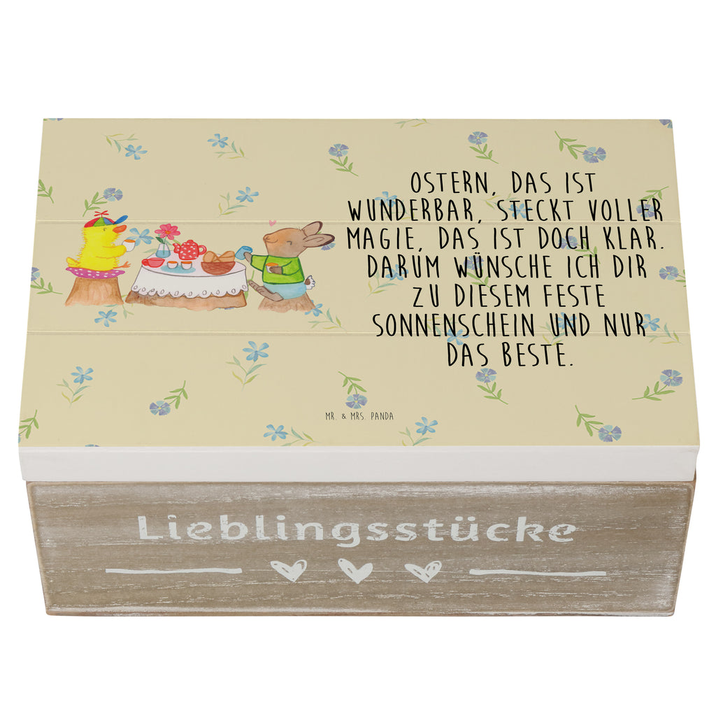 Holzkiste Ostern Frühstück Holzkiste, Kiste, Schatzkiste, Truhe, Schatulle, XXL, Erinnerungsbox, Erinnerungskiste, Dekokiste, Aufbewahrungsbox, Ostern, Osterhase, Ostergeschenke, Osternest, Osterdeko, Geschenk zu Ostern, Ostergrüße, Ostereier, Frühling, Frühlingsgefühle, Hase, Osterfrühstück, Frühstück, Picknick, Küken, Osterküken