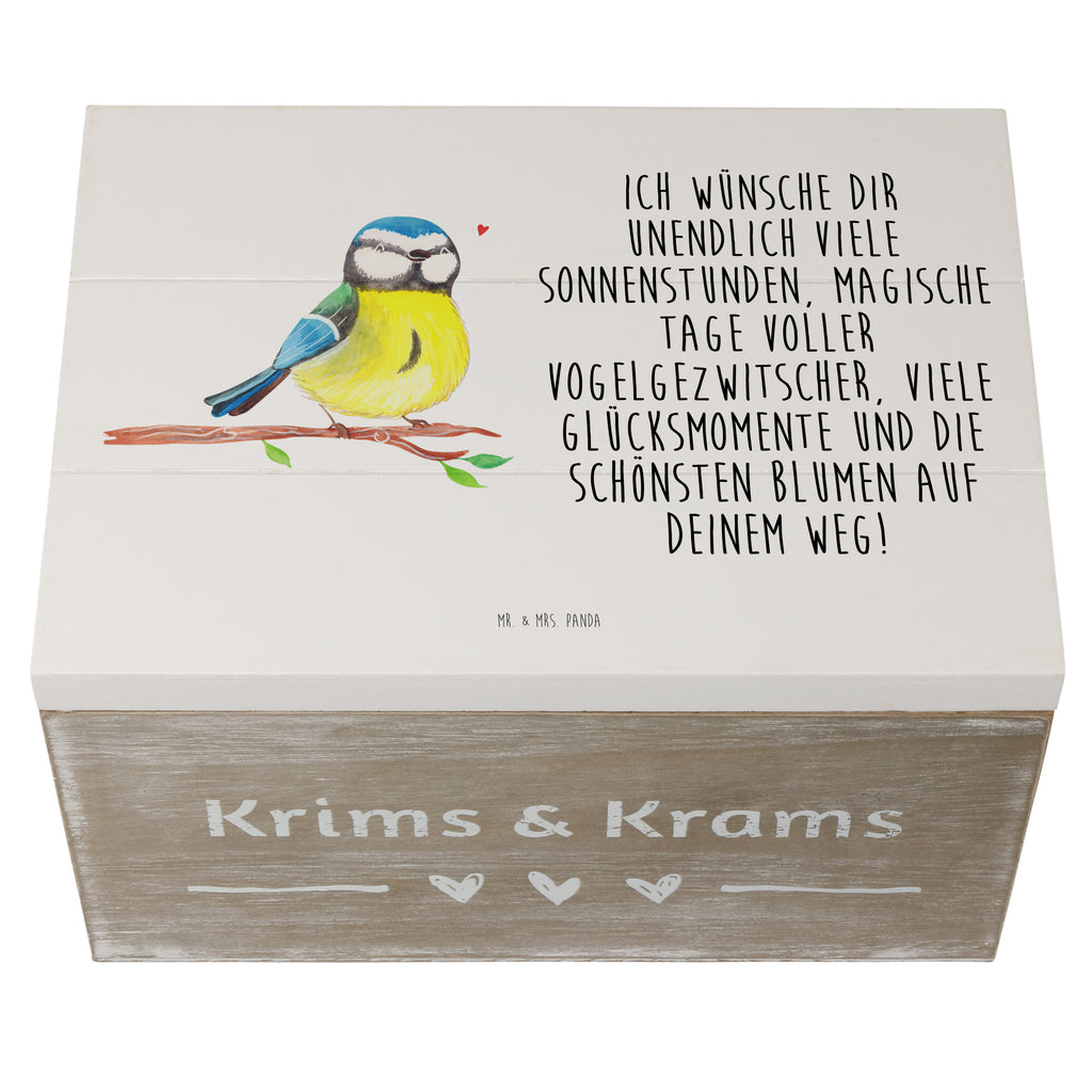 Holzkiste Vogel Blaumeise Holzkiste, Kiste, Schatzkiste, Truhe, Schatulle, XXL, Erinnerungsbox, Erinnerungskiste, Dekokiste, Aufbewahrungsbox, Ostern, Osterhase, Ostergeschenke, Osternest, Osterdeko, Geschenk zu Ostern, Ostergrüße, Blaumeise, Vogel, liebe Grüße, Frühling, Frühlingsgefühle, Osterzeit