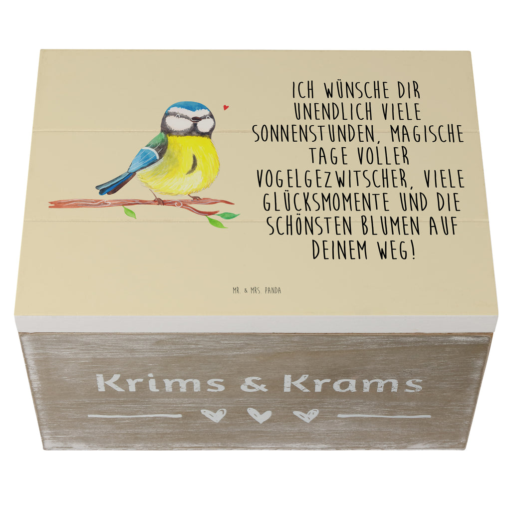Holzkiste Vogel Blaumeise Holzkiste, Kiste, Schatzkiste, Truhe, Schatulle, XXL, Erinnerungsbox, Erinnerungskiste, Dekokiste, Aufbewahrungsbox, Ostern, Osterhase, Ostergeschenke, Osternest, Osterdeko, Geschenk zu Ostern, Ostergrüße, Blaumeise, Vogel, liebe Grüße, Frühling, Frühlingsgefühle, Osterzeit