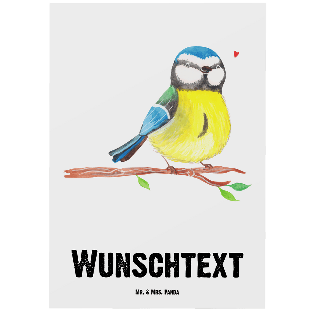 Personalisierte Postkarte Vogel Blaumeise Postkarte mit Namen, Postkarte bedrucken, Postkarte mit Wunschtext, Postkarte personalisierbar, Geschenkkarte mit Namen, Grußkarte mit Namen, Karte mit Namen, Einladung mit Namen, Ansichtskarte mit Namen, Geschenkkarte mit Wunschtext, Grußkarte mit Wunschtext, Karte mit Wunschtext, Einladung mit Wunschtext, Ansichtskarte mit Wunschtext, Ostern, Osterhase, Ostergeschenke, Osternest, Osterdeko, Geschenk zu Ostern, Ostergrüße, Blaumeise, Vogel, liebe Grüße, Frühling, Frühlingsgefühle, Osterzeit