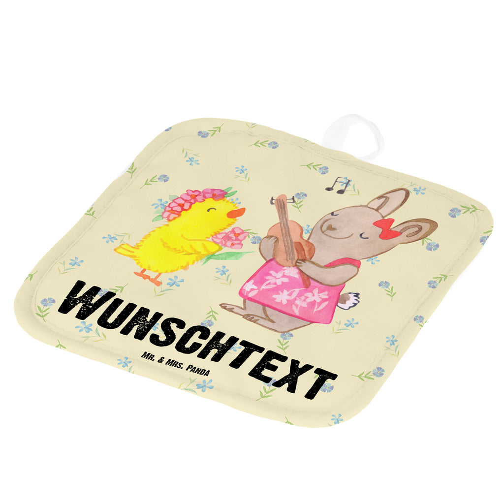Personalisierte Topflappen Ostern Frühlingsgefühle Topflappen personalisiert, Personalisierte Topfuntersetzer, Personalisierter Ofenhandschuh, Topflappen Set personalisiert, Topflappen mit Namen, Namensaufdruck, Ostern, Osterhase, Ostergeschenke, Osternest, Osterdeko, Geschenk zu Ostern, Ostergrüße, Ostereier, Frühling, Frühlingsgefühle, Hase, Küken, Osterküken, Musik, Osterlieder