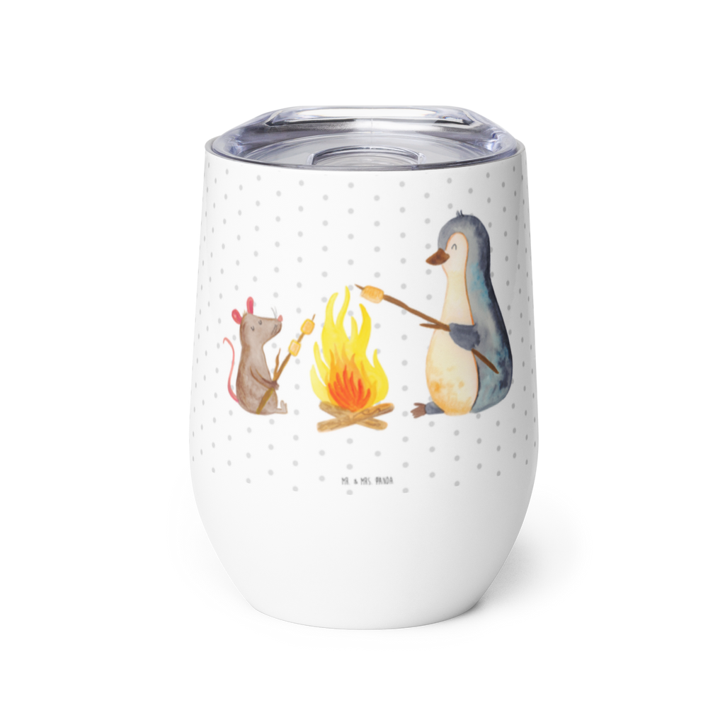 Weinbecher Pinguin Lagerfeuer Weinbecher, Glühwein Becher, Heißgetränke, Trinkbecher, Weinkelch, Weingläser, hochwertiger Weinbecher, Weinbecher Reisen, Weinbecher unterwegs, Pinguin, Maus, Pinguine, Lagerfeuer, Leben, Arbeit, Job, Motivation, Büro, Büroalltag, Lebensspruch, Lebensmotivation, Neustart, Liebe, grillen, Feuer, Marshmallows