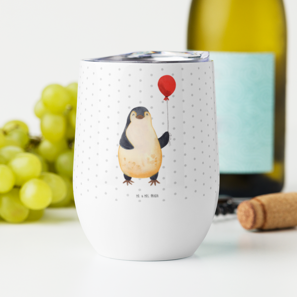 Weinbecher Pinguin Luftballon Weinbecher, Glühwein Becher, Heißgetränke, Trinkbecher, Weinkelch, Weingläser, hochwertiger Weinbecher, Weinbecher Reisen, Weinbecher unterwegs, Pinguin, Pinguine, Luftballon, Tagträume, Lebenslust, Geschenk Freundin, Geschenkidee, beste Freundin, Motivation, Neustart, neues Leben, Liebe, Glück